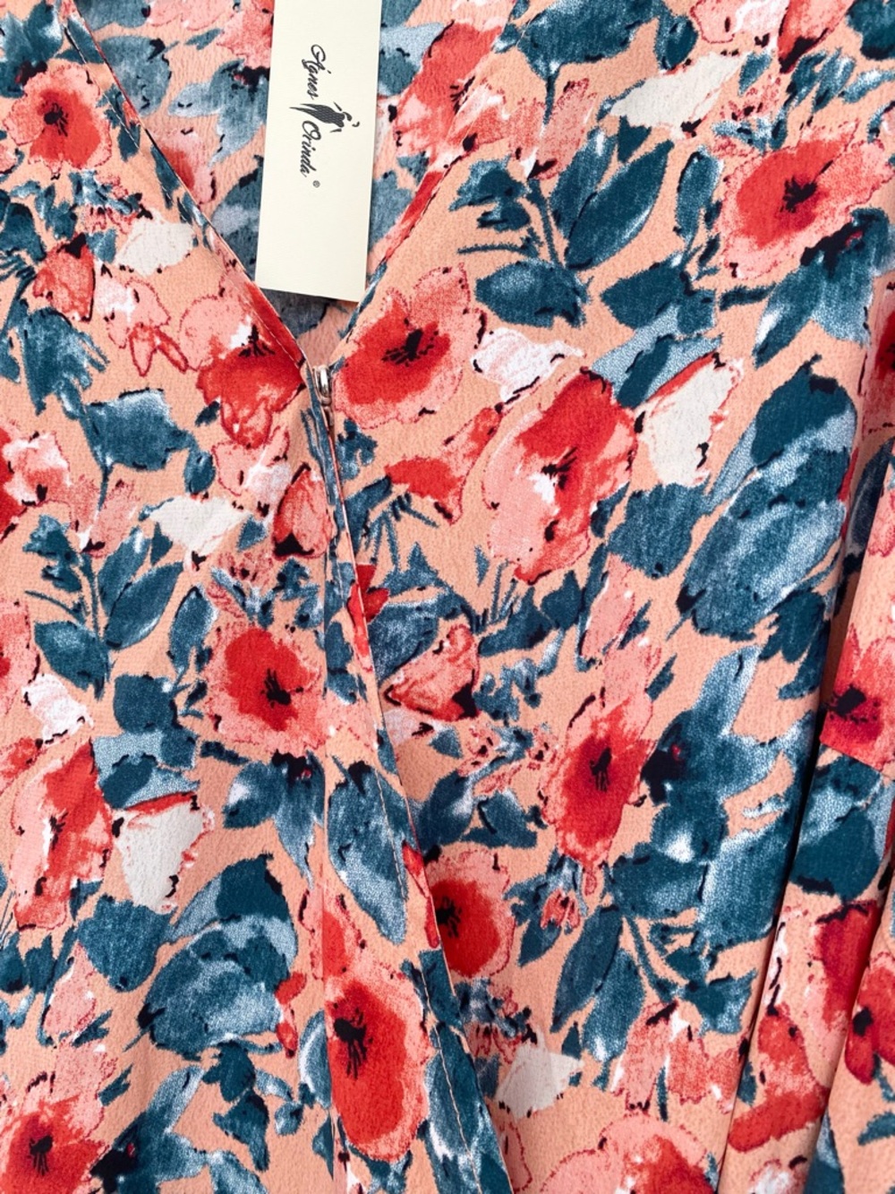 Plus Size Wrap Belted Tops Floral V-neck Ruffle Short Sleeve Peplum Blouse, 3X - Picture 10 of 15